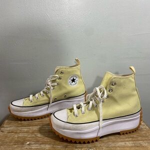 CONVERSE Run Star Hike Platform lemon Drop  Size  8.5